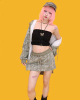 kiki camo mini skirt (속바지/3color)