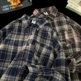 Pulse embroidered tartan checkered shirt (3 colors)