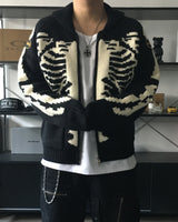 BT Skull Jagard Cowichan Knit Zip-Up (2C)