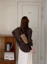 #Classic Unique Pocket Check Overfit Shirt (3color)