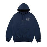 24FW BLUR SKETCH BEAR HOODIE NAVY