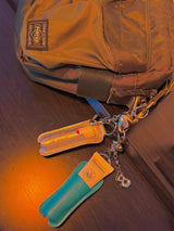Good kisses initial lipbalm keychain (3color)