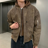 LMN Aワンクラックレザーフーデッドパデッド (3 colors)