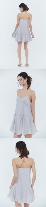ARIEL LACE DRESS light grey