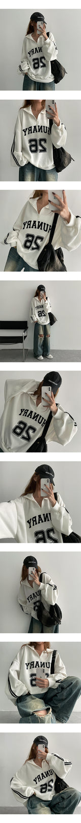 Dumper trackline half zip-up sweatshirt
