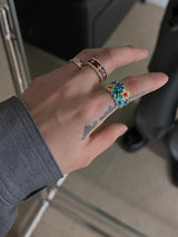 ASCLO Burgundy Cross Ring