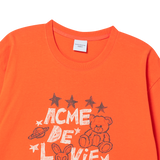 25SS ユニバースドローイングショートスリーブTシャツ オレンジ