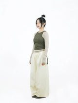 TWIN LAYERED LONG SLEEVE (KHAKI)