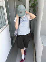 Chakin double knee rivet Bermuda Short denim pants