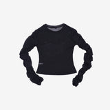 Cassé シャーリングレタリング Tシャツ