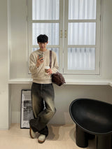 Hazy Angora Henley Neck Knit (6 Colors)