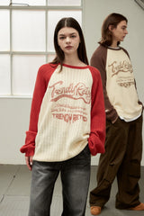 WAVE LOGO CHAIN KNIT - RED