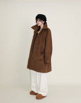 Belted Balmacan Single Alpaca Half Coat (Wool Coat/Winter Coat)