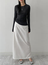 Feeling Tencel Round Neck T-shirt