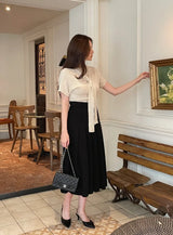 Landy Two-Way Ribbon Tie Ribbed Knit