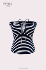 Lua Stripe Strap Tube Top