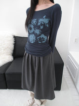flower printing t