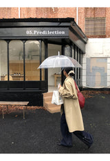 high-end wide long trench coat