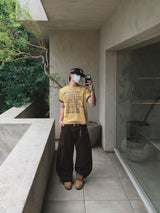 Piked Coloring Roll-Up Short Sleeve T-Shirt 5C
