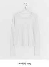 Pohini Layered Basic Tencel Long Sleeve Tee