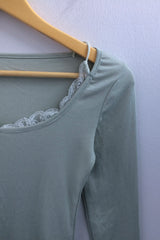 Soft-Fit Lace Edge Top