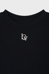 テンセルプティTシャツ_ブラック