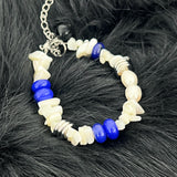[natural] santorini lapis & pearl bracelet
