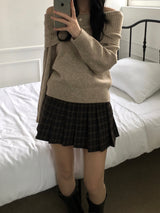 Uni Off-Shoulder Knitwear (4 colors)