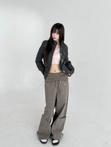 1540. スタンドカラーボタンジャケット (2color)