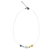 white gemstone necklace