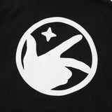 フィンガーロゴクロップフーディー (ブラック)