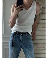 [S/S] Stud golgi sleeveless(2color)