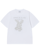 25FW ガーデンファジーラビット半袖Tシャツ