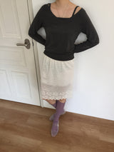 Era Lace Midi Skirt (1color) 