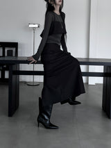 deep shade long skirt