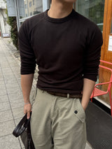 Tension ribbed muscle knitwear