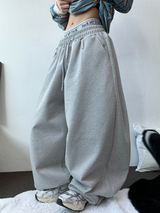 BELT SNAP POINT BALLOON TRAINING PANTS 🩶🖤🤍3COLOR