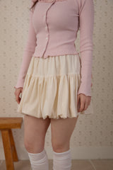 BONBON VELVET PUMPKIN SKIRT