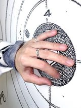 HEART TARGET WAVE RING