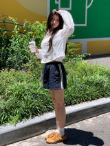 [MADE] Rollton Nylon Lace Banded Waist Short Pants