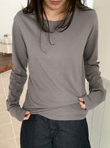 26SS★ [BAONHAUS] セーデンモダルレイヤードラウンドTシャツ