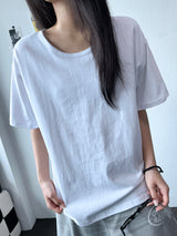 アンブルベーシックUネックオーバーサイズTシャツ 5カラー