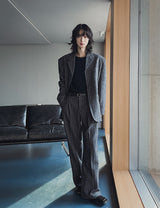 Ovening Stripe Wool Blazer