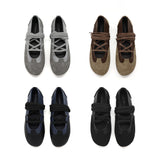 Tender 0003. Combi Lace-Up Flats - 3colors