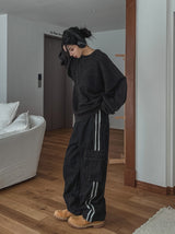 Elmo Side Line Cargo Denim Pants