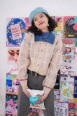 Retro loose knitted sweater