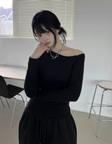ビチョビワンショルダー起毛Tシャツ