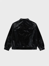 Eco Leather Bomber Jacket_Black