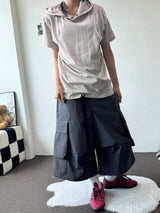 Mountain Buckle Nylon Hiking Belt Bermuda Shorts 3color