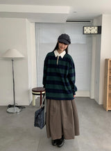 26SS★ [BAONHAUS]ミトゥンカットバンディングバルーンロングスカート
